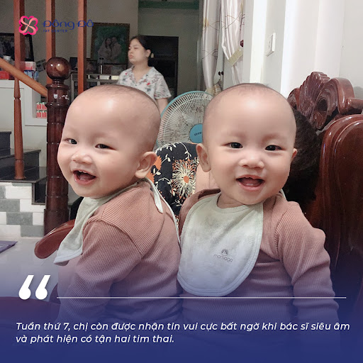 Hai em bé Cao Minh Triết và Cao Bình Minh của ba mẹ