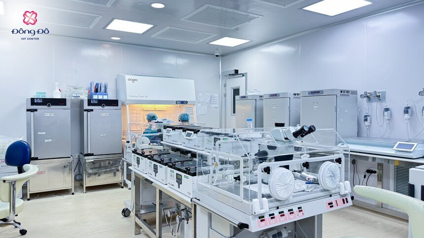Hệ thống phòng lab nuôi cấy phôi đạt với công nghệ hiện đại tại IVF Đông Đô