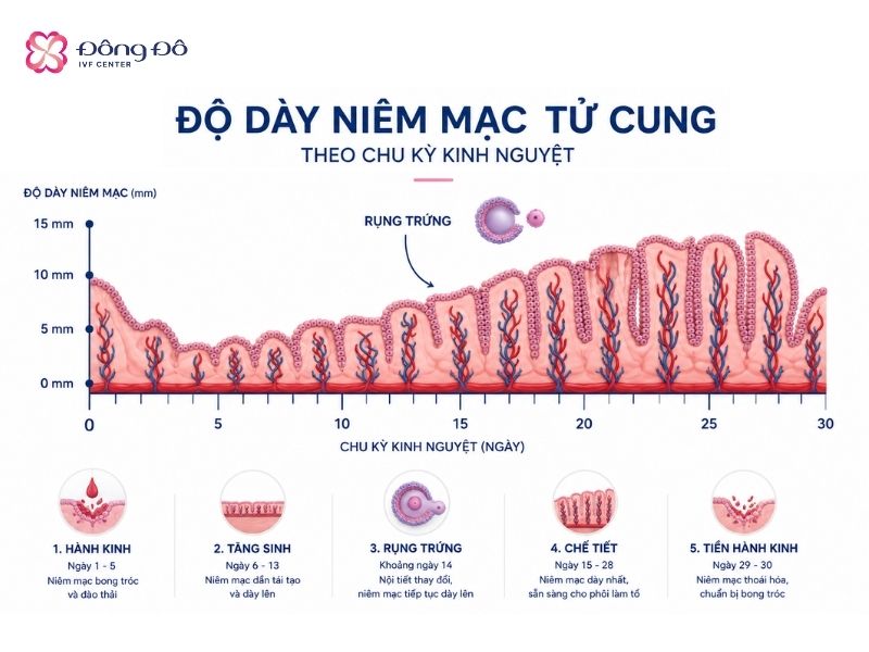 Uống duphaston giúp cải thiện độ dày niêm mạc tử cung